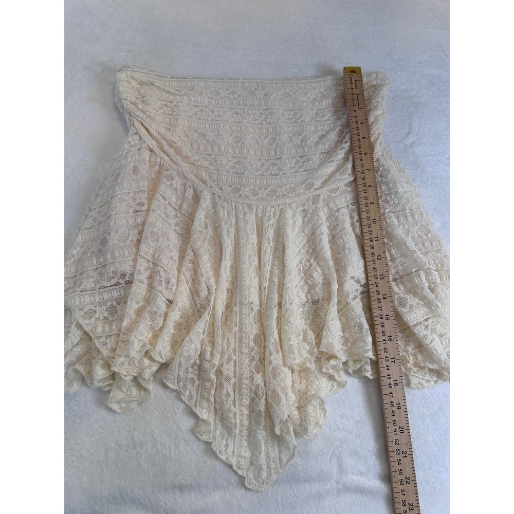 Fairycore Princess Polly Lifas Lace mini skirt cream size 12 - Picture 8 of 8